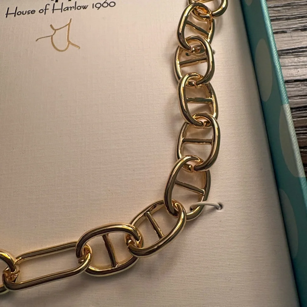 NEW House of Harlow 1960 Gold Chain Necklace